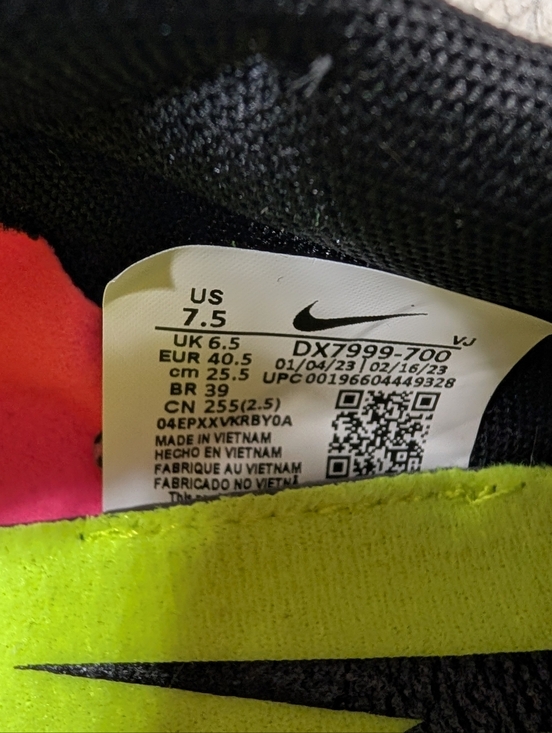 Nike Zoom Rival 6 XC Volt Pink Black  Cross Country Spikes Mens 7.5 DX7999-700 main image 6